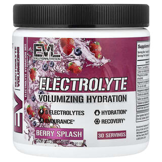 EVLution Nutrition, Electrolyte Volumizing Hydration, ягодный всплеск, 114 г (4,02 унции)