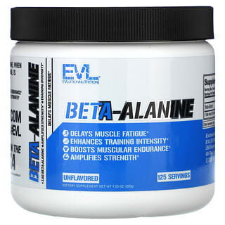 EVLution Nutrition, Beta-Alanina, Sem Sabor, 200 g (7,05 oz)