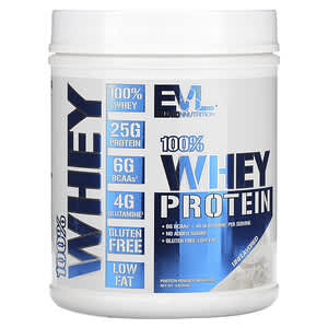 EVLution Nutrition, 100% Whey Protein, Unflavored, 1 lb (454 g)
