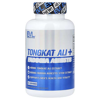 EVLution Nutrition, еврикома довголиста й фадогія, 60 рослинних капсул