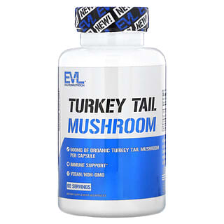EVLution Nutrition, Turkey Tail Mushroom, 500 mg, 60 Capsules