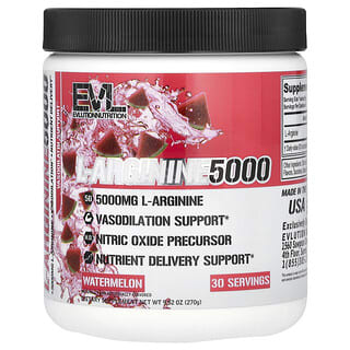 EVLution Nutrition, L-Arginina 5000, Melancia, 270 g (9,52 oz)