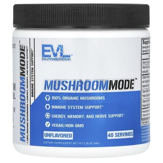 EVLution Nutrition, MushroomMode, Unflavored, Pilzmode, geschmacksneutral, 64 g (2,26 oz.)