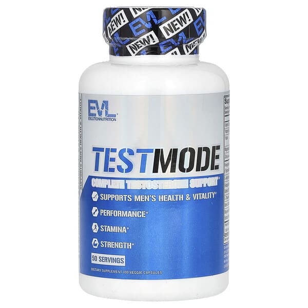 TestMode, Complete Testosterone Support, 100 Veggie Capsules