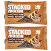 Stacked Protein Bar, Chocolate Chip Peanut Butter, 2 Bars, 2.29 oz (65 g) Each
