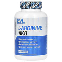 EVLution Nutrition, L-arginine AKG, 1000 mg, 120 capsules végétariennes (500 mg par capsule)