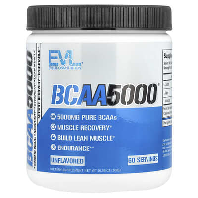 EVLution Nutrition, BCAA5000, Original, 10.58 oz (300 g)