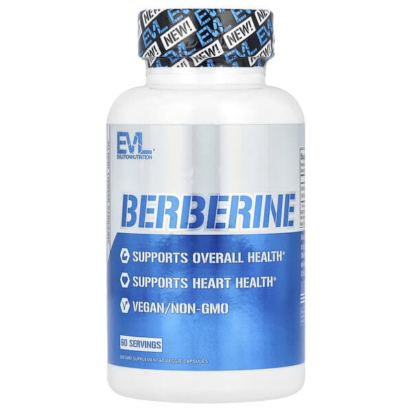 Berberine, 60 Veggie Capsules, (500 mg mg per Capsule)
