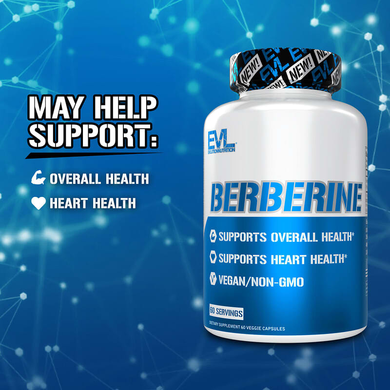 Berberin, 60 Bitkisel Kapsül, (Kapsül başına 500 mg mg)