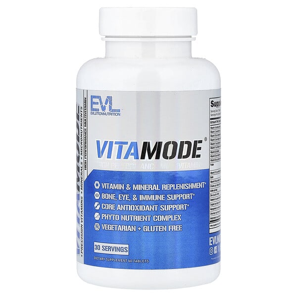 EVLution Nutrition VitaMode®, High Performance Multivitamin, 60 Tablets