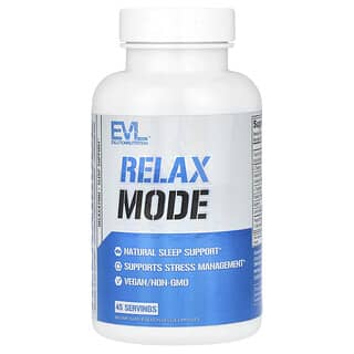 EVLution Nutrition, RelaxMode（リラックスモード）、ベジカプセル45粒