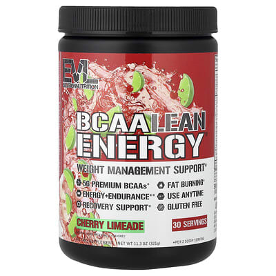 EVLution Nutrition, BCAA Lean Energy®, Cherry Limeade, 11.3 oz (321 g)