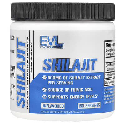 EVLution Nutrition, Shilajit, Unflavoured, 2.65 oz (75 g)
