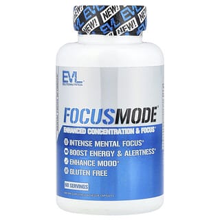 EVLution Nutrition, FocusMode®, 60 Cápsulas Vegetais