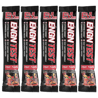 EVLution Nutrition, ENGN® Test, фруктовый пунш, 5 пакетиков по 9,5 г (0,34 унции)