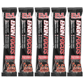 EVLution Nutrition, ENGN® Focus, Watermelon, 5 Packets, 0.32 oz (9 g) Each