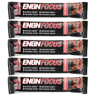 EVLution Nutrition, ENGN® Focus, Watermelon, 5 Packets, 0.32 oz (9 g) Each