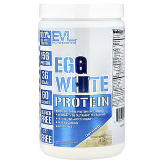 EVLution Nutrition, Egg White Protein, Unflavoured, , 0.5 lb (234 g)