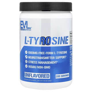 EVLution Nutrition, L-тирозин, без добавок, 200 г