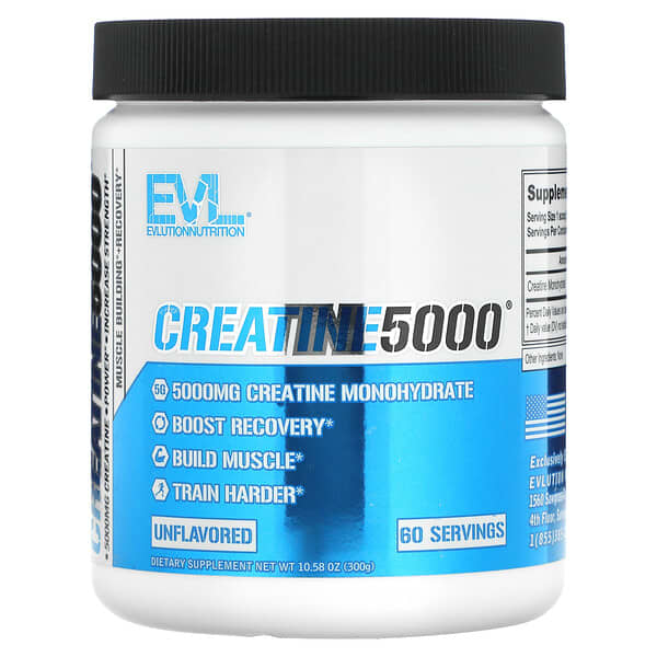 EVLution Nutrition, CREATINE5000, 무맛, 300g(10.58oz)