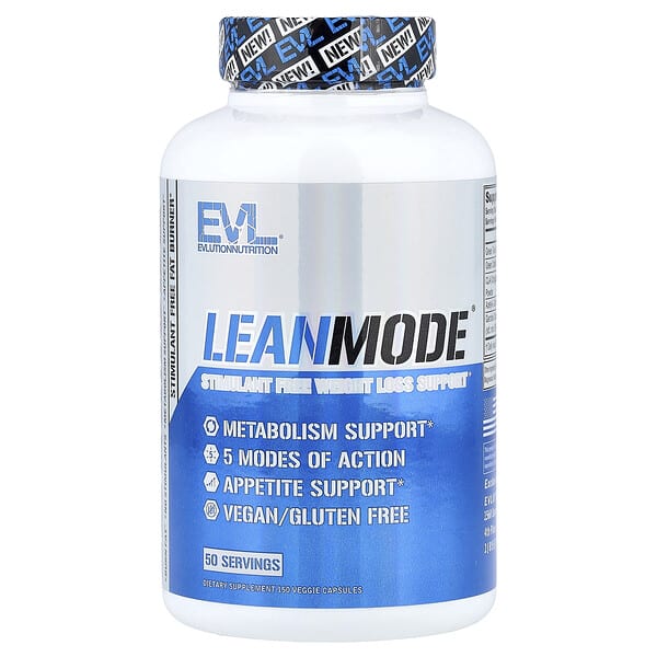 EVLution Nutrition, LeanMode®, добавка для снижения веса без стимуляторов, 150 растительных капсул