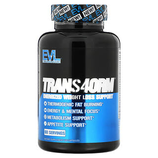 EVLution Nutrition, Trans4orm, Energized Weight Loss Support, 120 Capsules