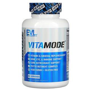 EVLution Nutrition, VitaMode, Suplemento multivitamínico de alto rendimiento, 120 comprimidos