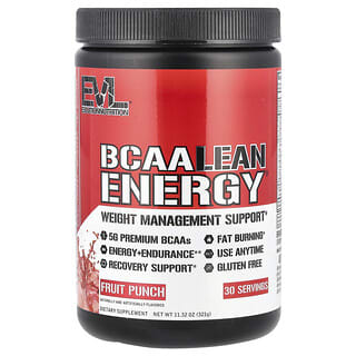 EVLution Nutrition, BCAA Lean Energy®, Fruit Punch, 11.32 oz (321 g)