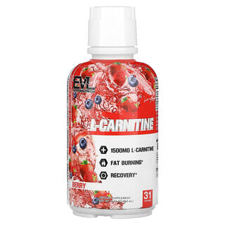 EVLution Nutrition, Ultra Pure CARNITINE500，漿果味，16 液量盎司（465 毫升）