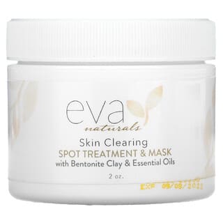 Eva Naturals, Маска для очищения кожи, точечное лечение, 2 унции