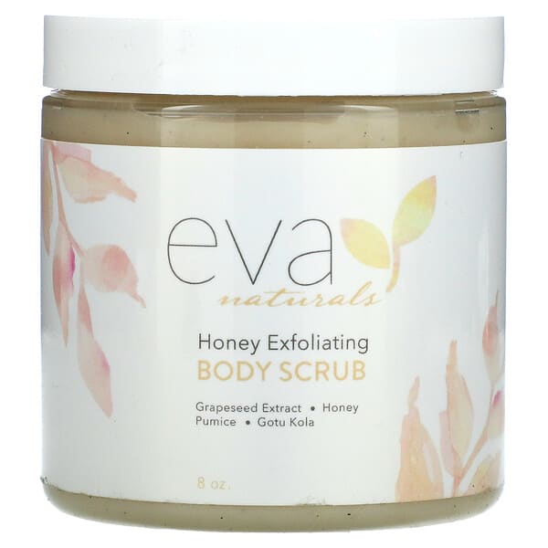 Eva Naturals, Honey Exfoliating Body Scrub, 8 oz