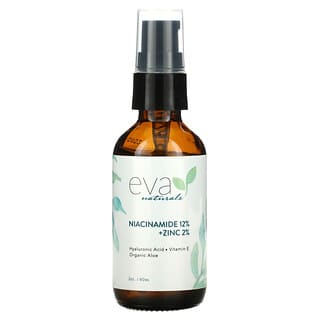 Eva Naturals, Ниацинамид 12% + цинк 2% 60 мл (2 унции)