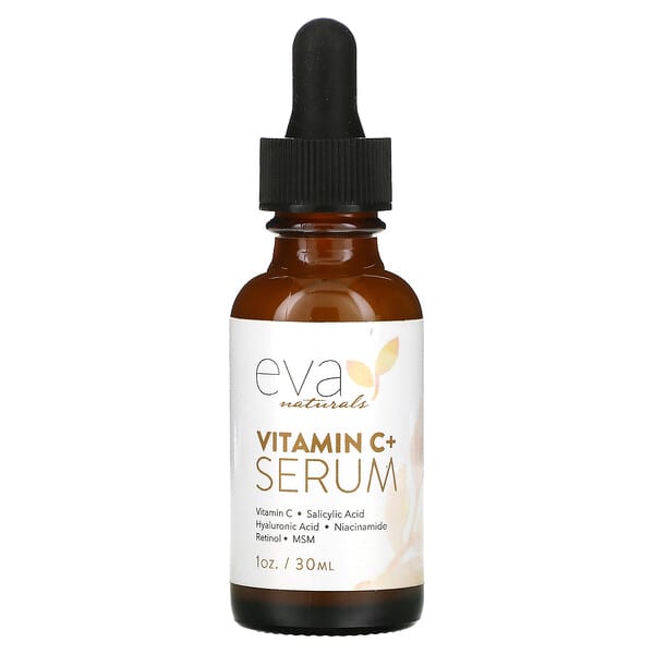 Eva Naturals, スキンクリーニング美容液、ビタミンC＋、30ml（1オンス）