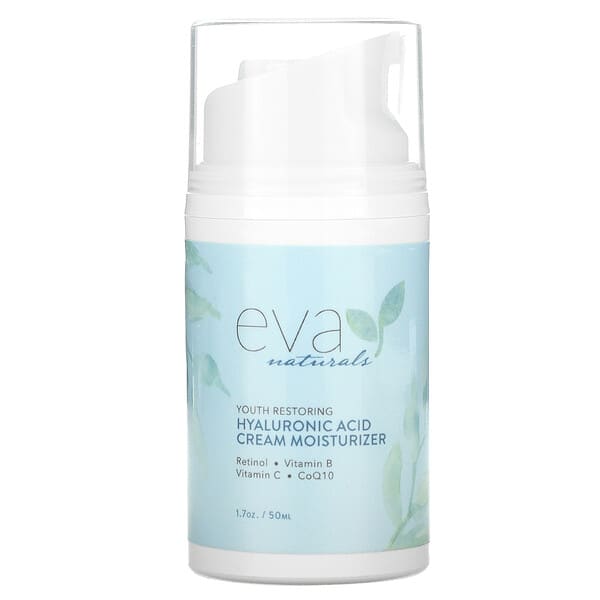 Eva Naturals, ユースリストアリング ヒアルロン酸保湿クリーム、50ml（1.7オンス）