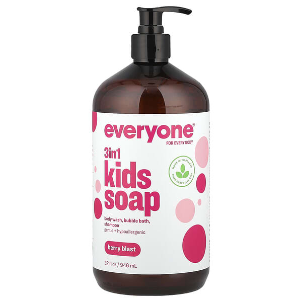 Everyone, 3 in 1 어린이용 비누, 베리 블라스트, 946ml(32fl oz)