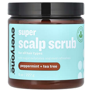Everyone, Super Scalp Scrub, For All Hair Types, Peppermint + Tea Tree, 8 oz (227 g)