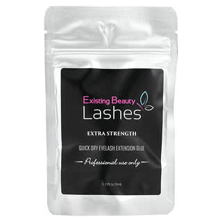 Existing Beauty Lashes, Pegamento para extender las pestañas de secado rápido, Concentración extra, 5 ml (0,17 oz. Líq.)