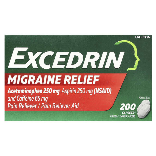 Excedrin, Migraine Relief, 200 Caplets