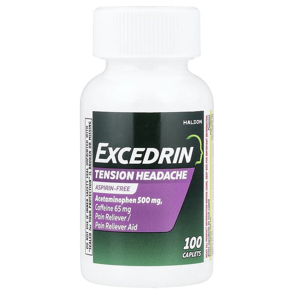 Excedrin, Tension Headache, 100 Caplets