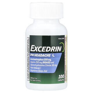 Excedrin, PM Headache, 100 Caplets