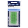 Pro-Techs, Seal-Rite, Silicone Ear Plugs, Green, 6 Pair & Case