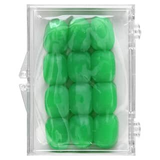 Ezy Dose, Silicone Earplugs, Green, 6 Pairs + Case