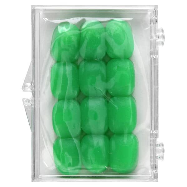 Ezy Dose, Силіконові беруші, зелені, 6 пар + футляр