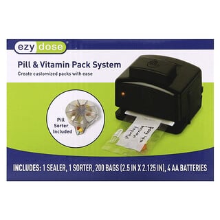 Ezy Dose, Pillen- und Vitamin-Pack-System, 1 Set