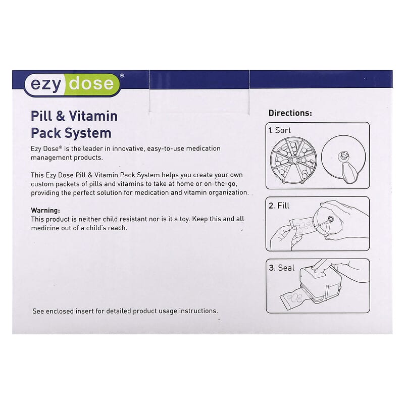 Pill & Vitamin Pack System, 1 Set