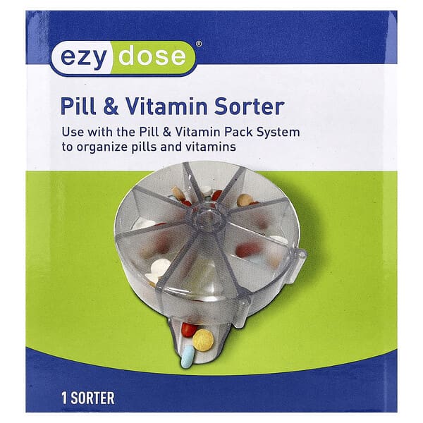 Ezy Dose, Separador de Vitaminas e Comprimidos, 1 Unidade