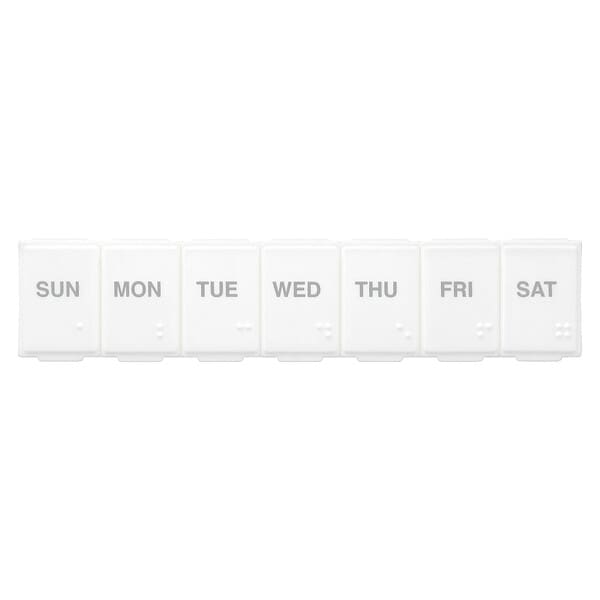 Ezy Dose, Weekly Rounded Base Pill Organizer, Large, 1 Count