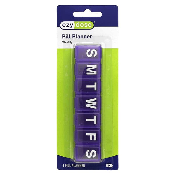 Ezy Dose, Wekelijkse klassieke pillenplanner, medium, 1 telling