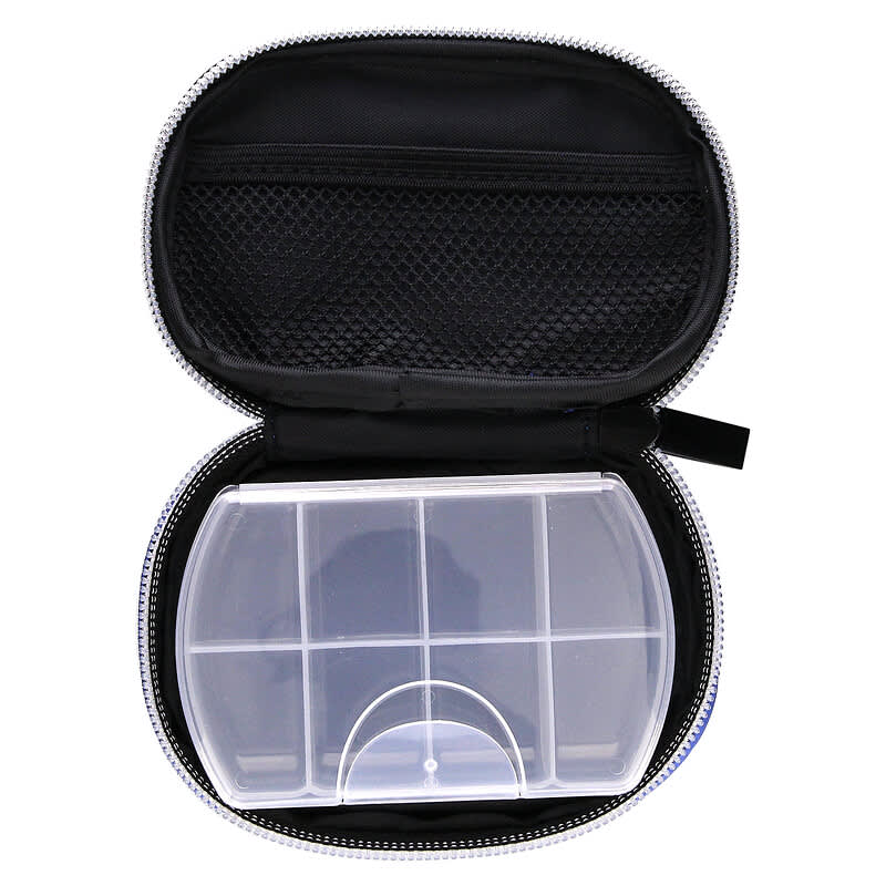 ソフトサイド ポケット ファーマシー ピルケース、ブルー、1個