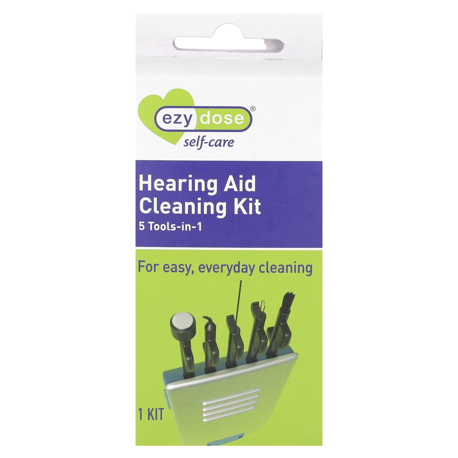Ezy Dose, SelfCare, Hearing Aid Cleaning Kit, 1 Kit